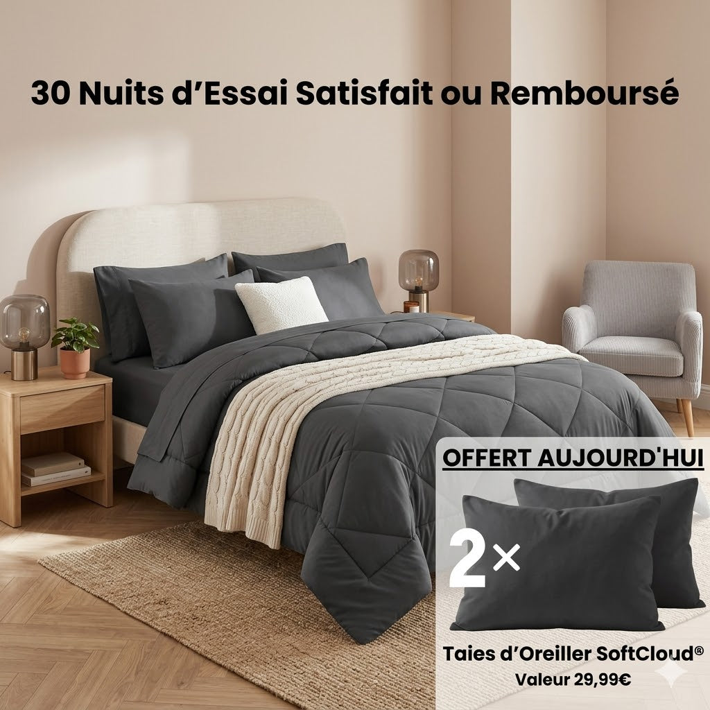 Cerymia DreamWrap® — La Couette Qu'on Lave Comme un Drap