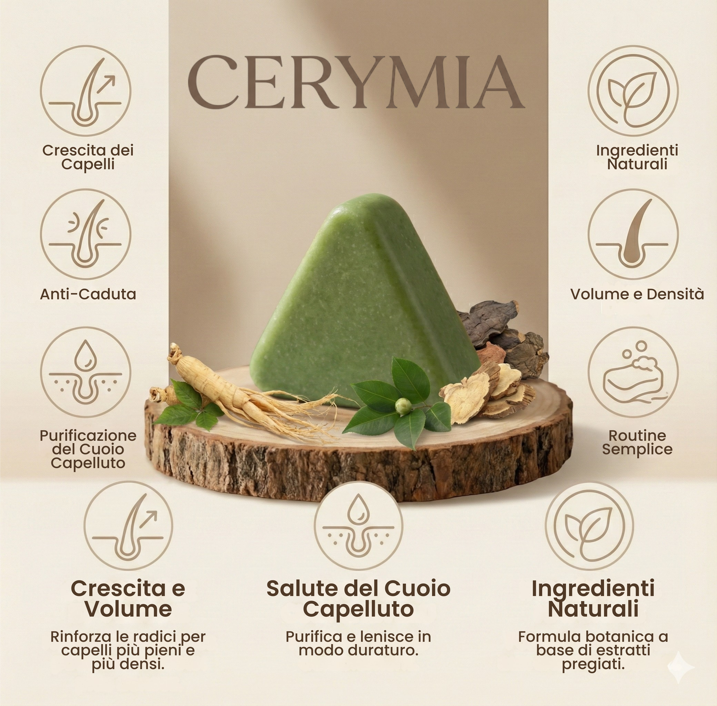 Cerymia™ Shampoo Solido Anti-Caduta