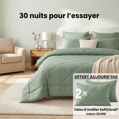 Cerymia DreamWrap® — La Couette Qu'on Lave Comme un Drap